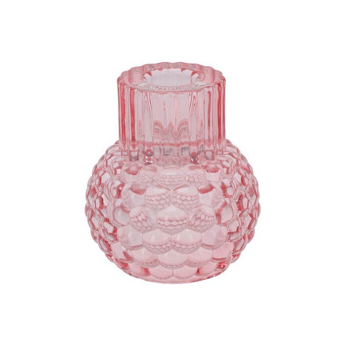 PCANDELA VETRO 9X7CM 5ASS